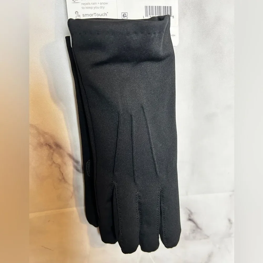 NWT Isotoner Warm Fleece Lining Stretch Cold Weather Stretch Gloves S13